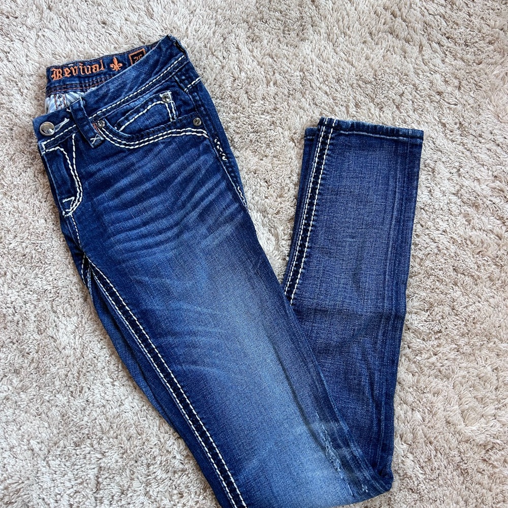 Rock Revival Jeans size 26 dark wash skinny